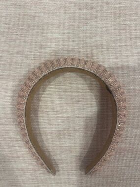 Sparkle Pleated Pink Headband - Women Accessories